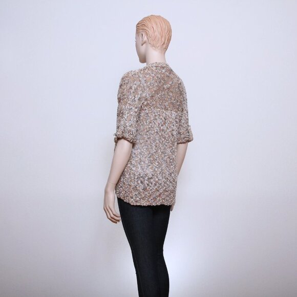 Chico's Knit Open Cardigan with Sleeve Strap Multicolors Women Size S - Picture 3 of 10